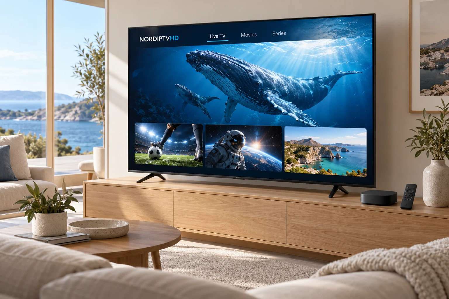Series discovery on a home entertainment screen